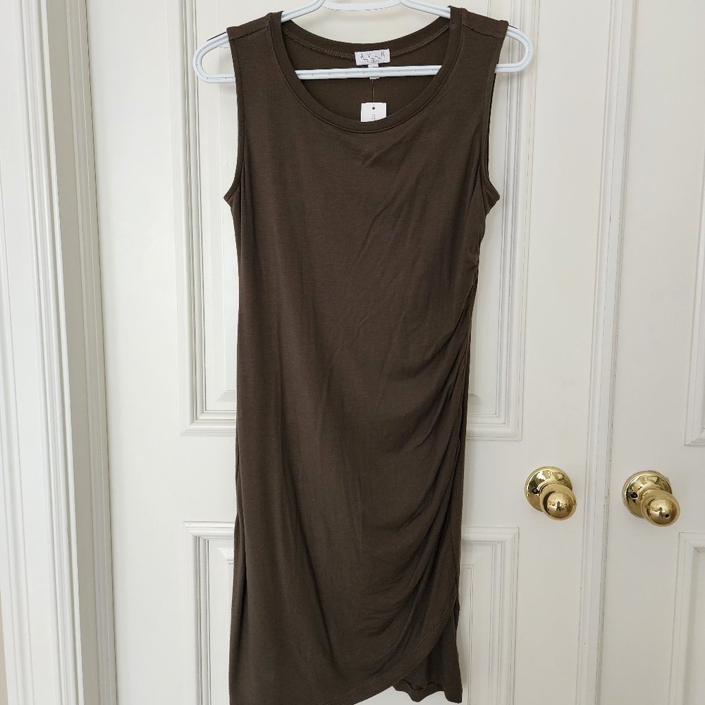 AVLN STUDIO Lane Ruched Knit Fitted Dress | Small